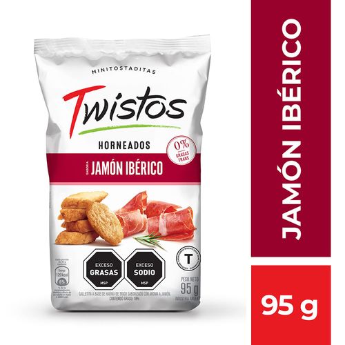 Mini tostaditas TWISTOS jamón 95 g