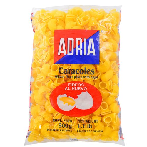 Fideos al huevo ADRIA caracoles 500 g