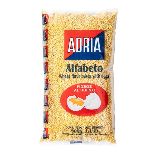 Fideos al huevo ADRIA letritas 500 g