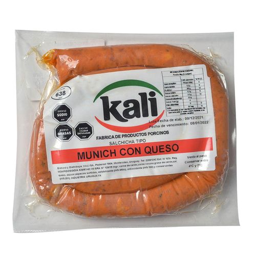 Salchicha con queso KALI al vacío x 300 g