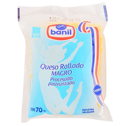 Queso rallado BANIL Magro hebras 70 g