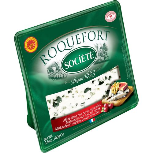 Queso Roquefort Societe PRÉSIDENT porción 100 g