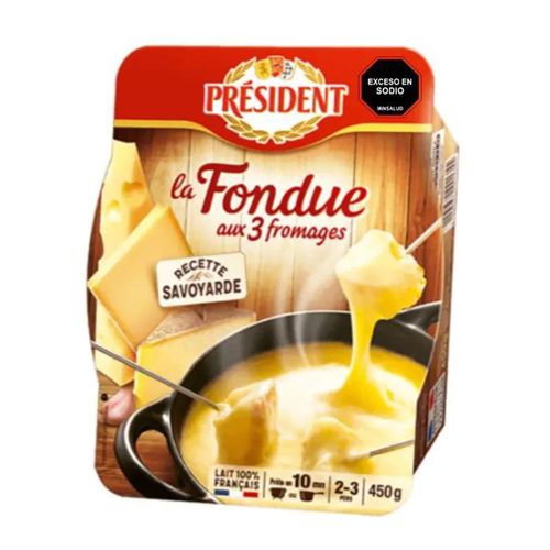 Fondue 3 quesos Président 450 g