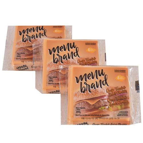 Queso fundido fetas Cheddar 144 g