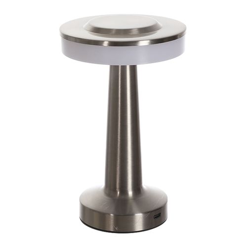 Lámpara led 12x19,5 cm plateado