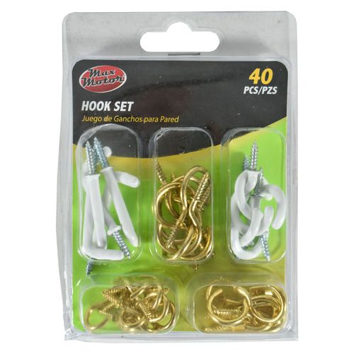 Juego de Ganchos MAX MOTOR 40 piezas