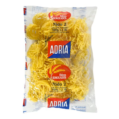 Fideos semolados ADRIA Nido