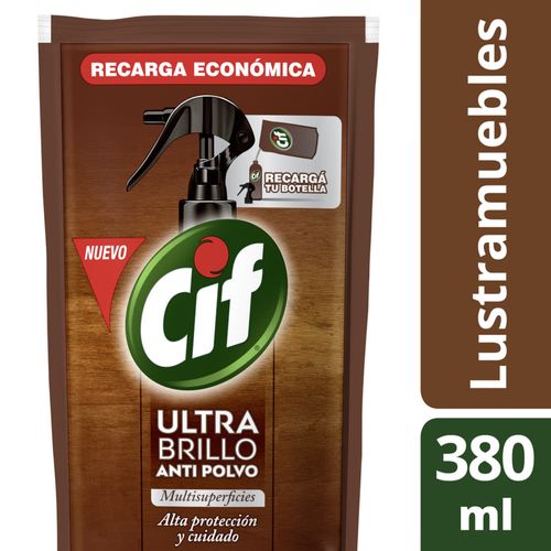 Lustramuebles anti-polvo CIF repuesto 380 ml