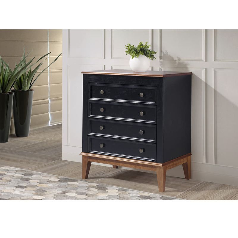 Comoda-4-cajones-41x74x83-cm-mdf-negro-laca-0