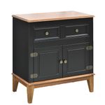 Mueble-2-puertas---2-cajones-41x74x83-cm-MDF-negro-0