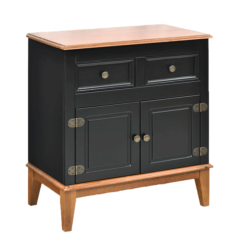 Mueble-2-puertas---2-cajones-41x74x83-cm-MDF-negro-1