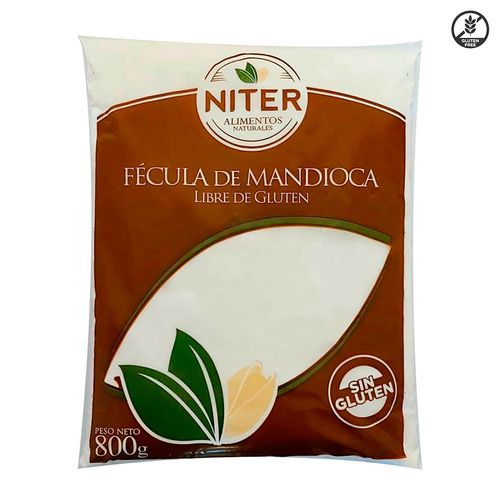 Fécula de mandioca NITER sin gluten 800 g