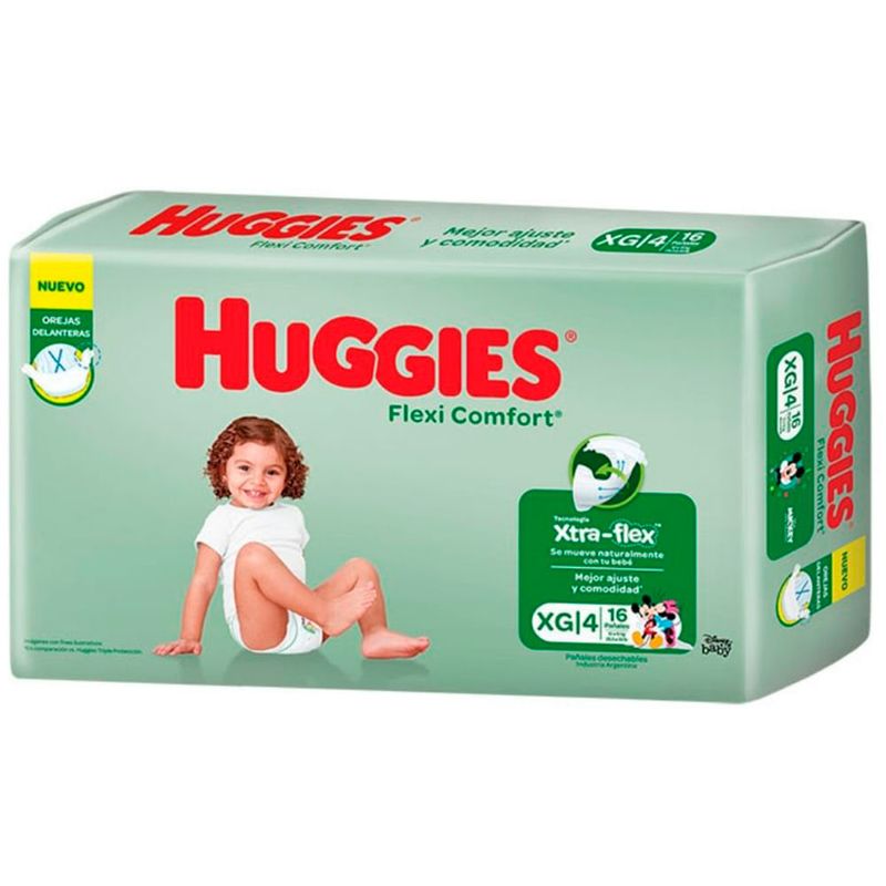 Pañales-HUGGIES-Flex-Comfort-Maxi-XG--16-un-0