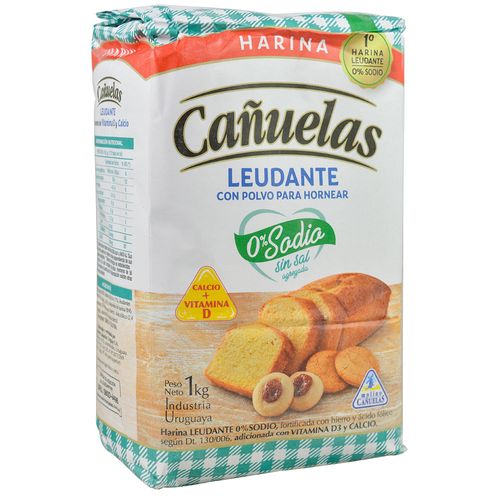 Harina leudante con calcio + vitamina D CAÑUELAS 1 kg