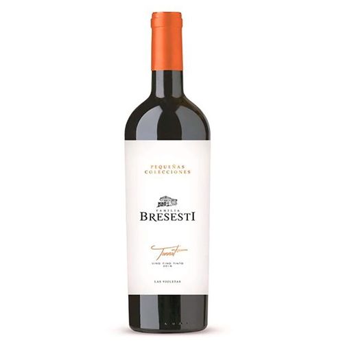 Vino tinto Tannat pequeñas BRESESTI 750 cc