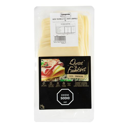 Queso muzzarella A/C CONAPROLE x 500 g aprox.