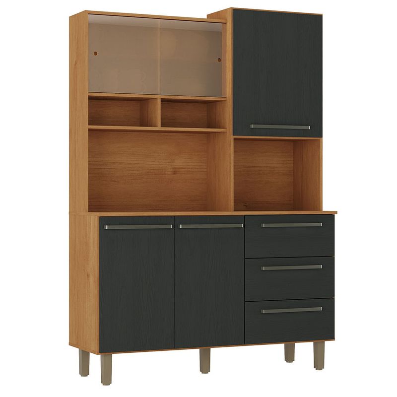 Kit-Absoluto-Cocina-5-Puertas-3-Cajones-Canela-Negro-1
