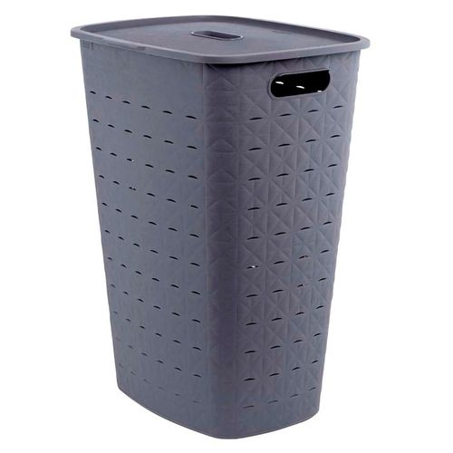 Canasto para Ropa 56 L Gris 42x31.6x60 cm