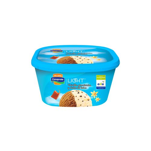 Helado CONAPROLE light mixto dulce de leche y vainilla granizada 2 L