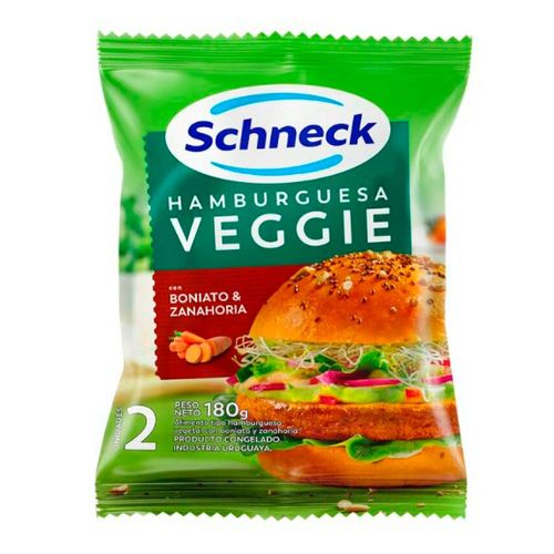 Hamburguesas veggie SCHNECK boniato y zanahoria x 2 un 180 g