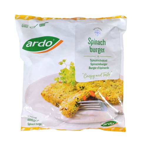 Hamburguesas de espinaca ARDO 1 kg