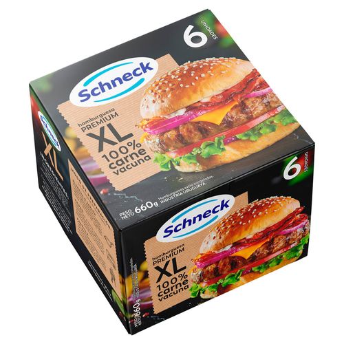 Hamburguesas SCHNECK XL 6 un. 660 g