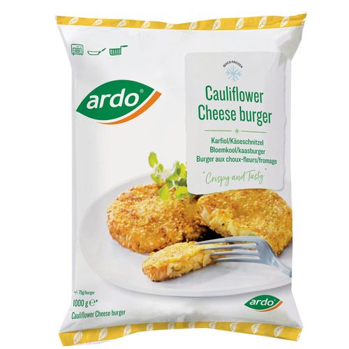 Hamburguesas ARDO coliflor y queso 1 kg