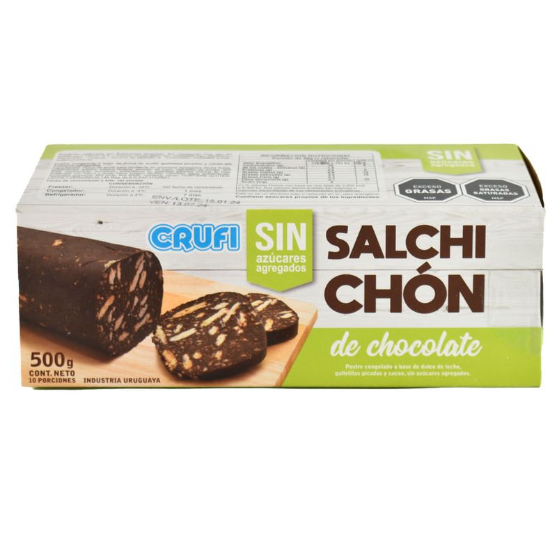 Salchichon-de-chocolate-sin-azucar-CRUFI-500-g-0