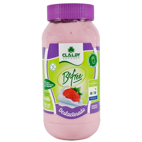 Yogur be free deslactosado CLALDY frutilla 780 cc