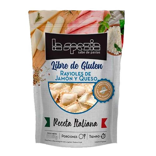 Ravioles de jamón y queso sin glúten LA SPEZIA 350 g