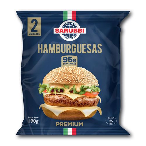 Hamburguesa SARUBBI 190 g x 2 un.