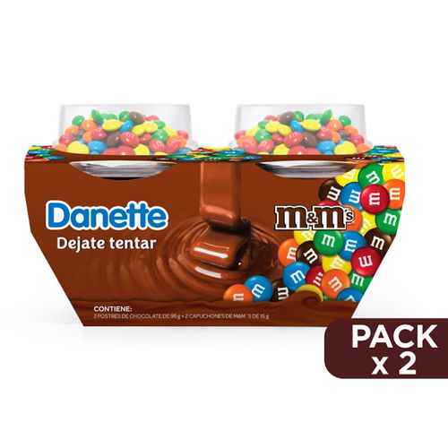 Pack DANETTE chocolate 2 un. + M&M 220 g