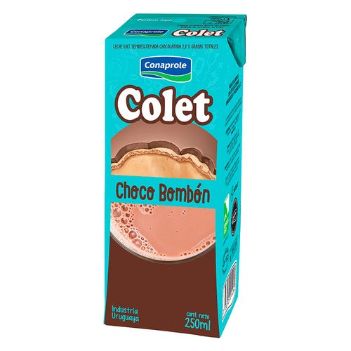 Leche chocolatada CONAPROLE Colet Choco Bombón 250 ml