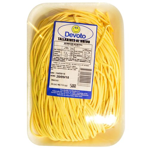 Tallarines yema Devoto 500 g