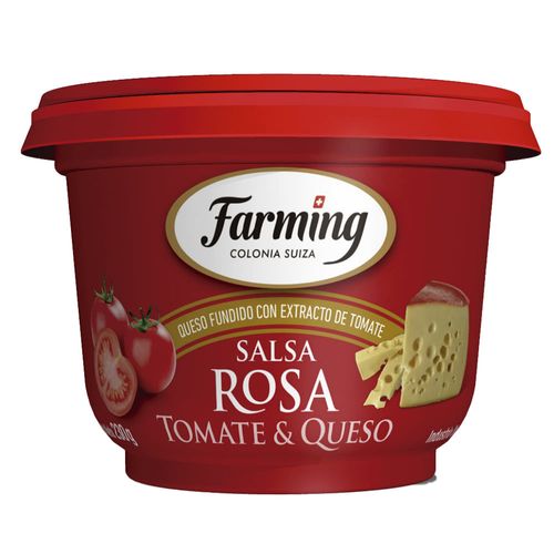 Salsa rosa de queso y tomate FARMING 230 g