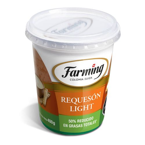 Queso untable requesón light FARMING 400 g