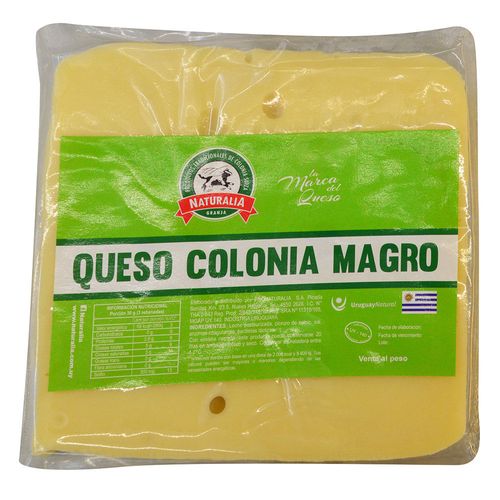 Queso magro tipo colonia fraccionado Granja Naturalia x 100 g