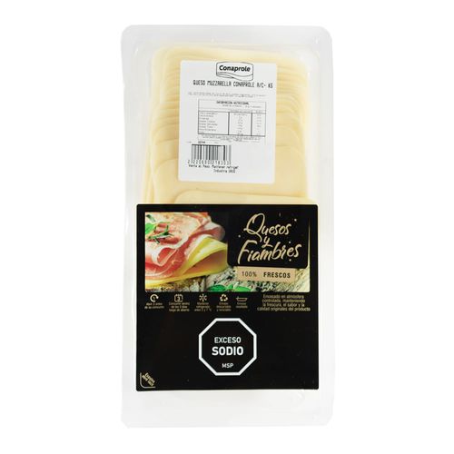 Queso muzzarella CONAPROLE atmósfera controlada x 250 g