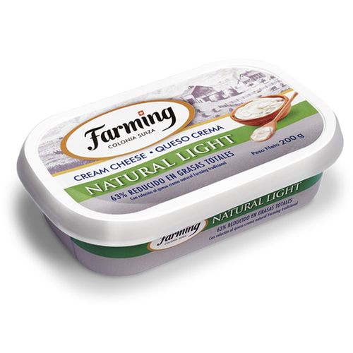 Queso crema FARMING natural light 200 g