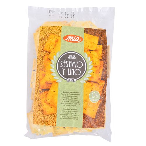 Galleta Sesamo y Lino 130 g