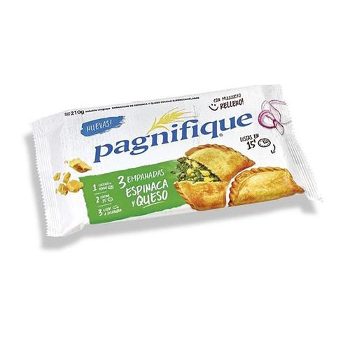 Empanadas  PAGNIFIQUE espinaca y queso x 3 un. 210 g