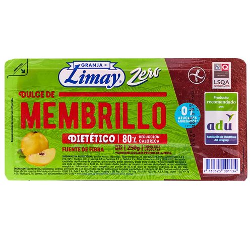 Dulce de membrillo LIMAY dietético 250 g