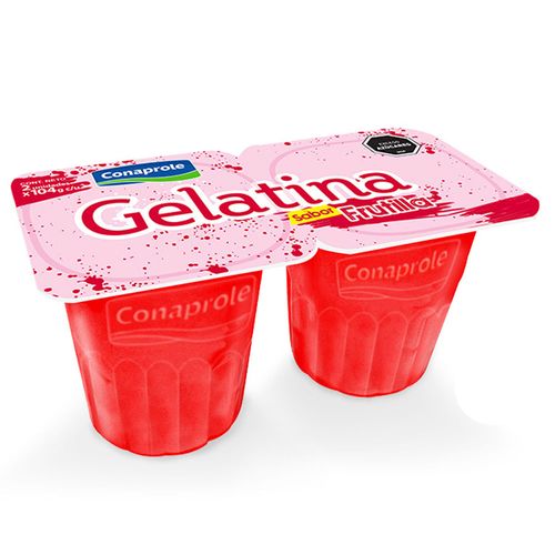 Gelatina CONAPROLE frutilla 2 un. 208 g