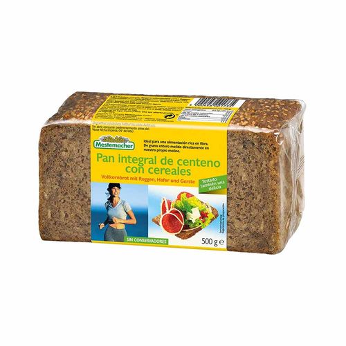 Pan centeno MESTEMACHER con cereales 500 g