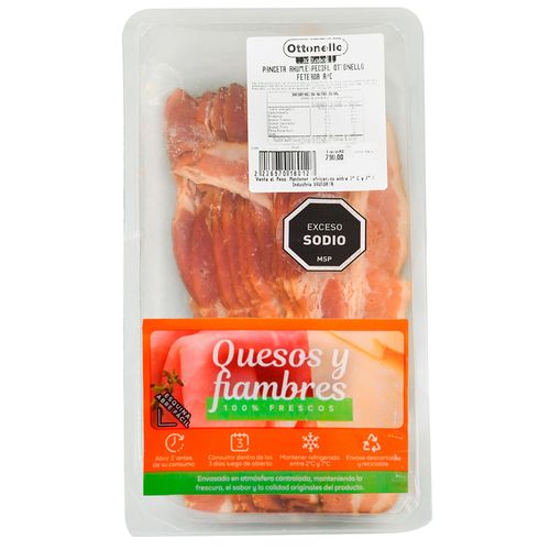 Panceta ahumada OTTONELLO atmósfera controlada x 200 g