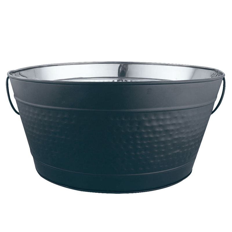 Champagnera-oval-acero-inoxidable-47x35x23-cm-Negro-Mate-0