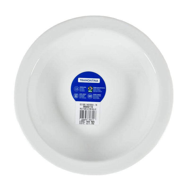 Plato-Hondo-22-cm-Porcelana-Blanco-Paola-0