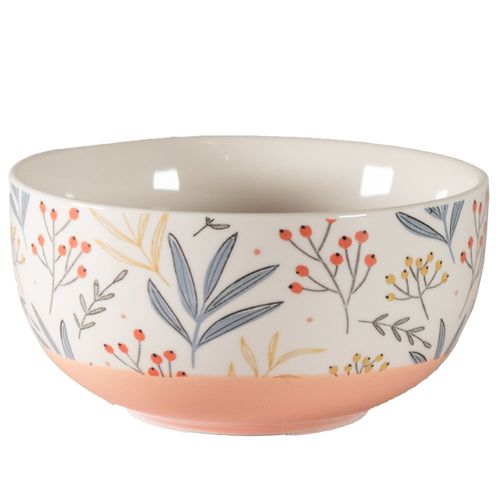 Bowl 13 cm cerámica decorado rosa