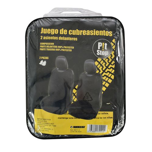 Set de cubreasientos P!T STOP 4 piezas negro