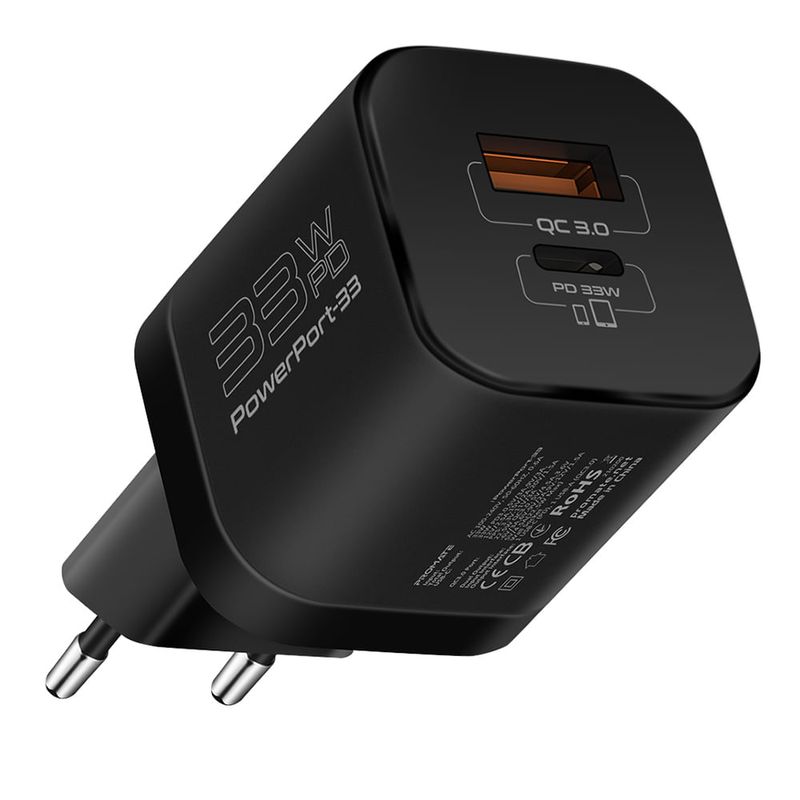 Cargador-de-pared-PROMATE-Powerport-33-33w-usb-c-a-negro-1